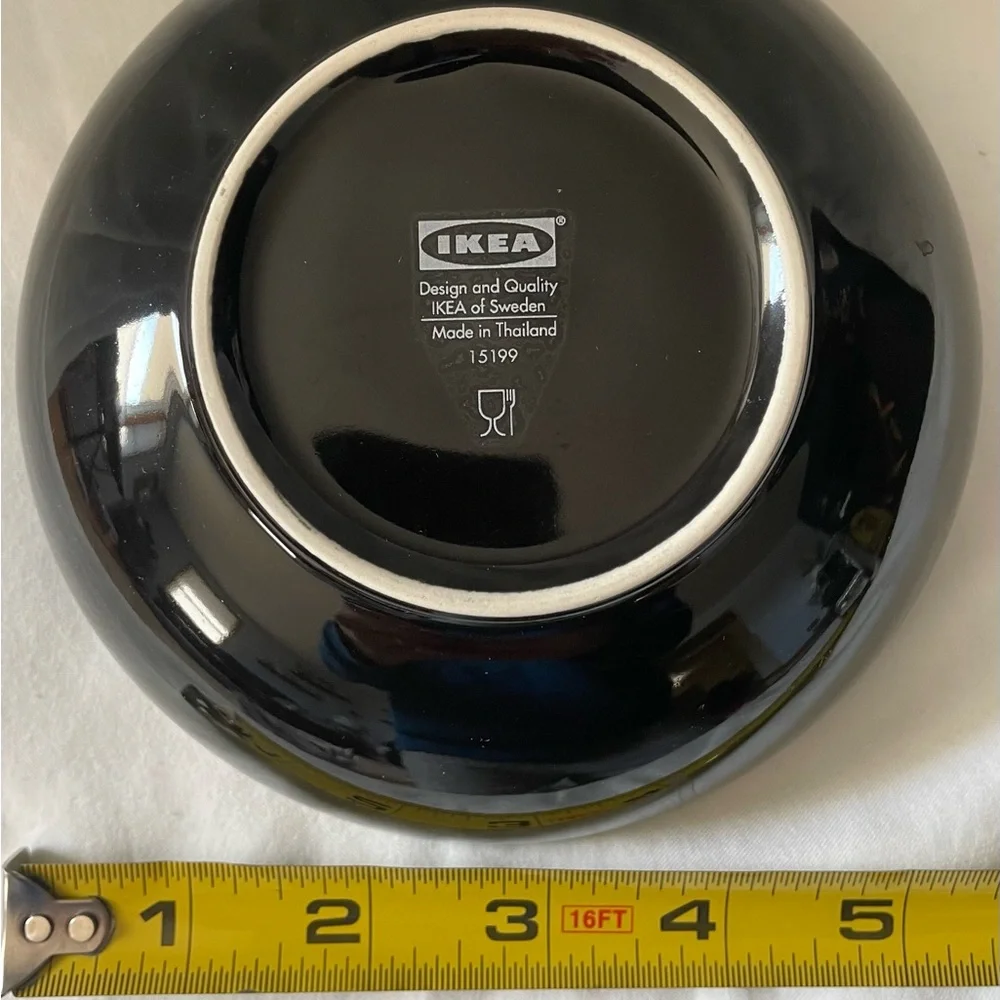 IKEA Black Ceramic Bowls- set of 2